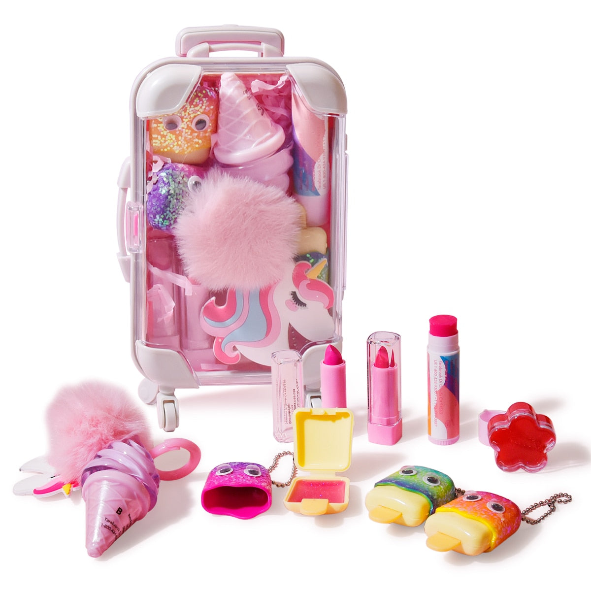 Kids Makeup Kit for Girl, Real Washable Makeup Set