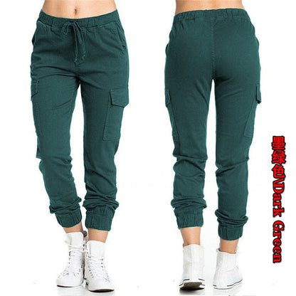Solid Jogger Cargo Pants