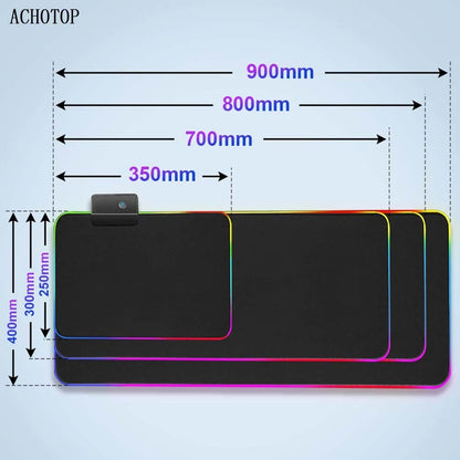 Large Size Mouse Pad RGB Glow Mat XL