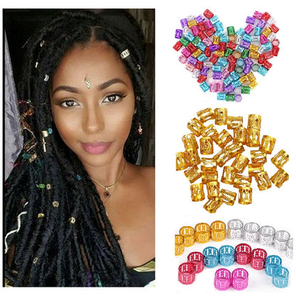 5pcs Dreadlock Hair Jewelry Set - Perfect for Braids and Beaded Cuffs!