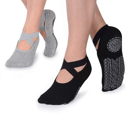 Non-Slip Grips Cotton Socks