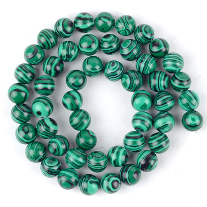 Green Malachite Stone Beads For Jewelry Making DIY Bracelet