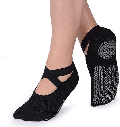 Non-Slip Grips Cotton Socks