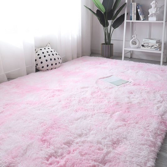Light Pink Shaggy Soft Fluffy Large Size Rugs