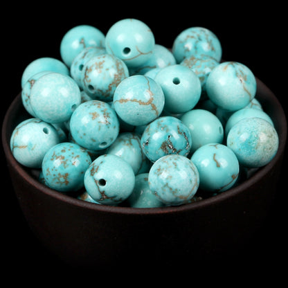 blue turquoise Stone Beads For Jewelry Making DIY Bracelet