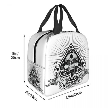 Ace of Spades Insulated Lunch Bag - Portable, Stylish