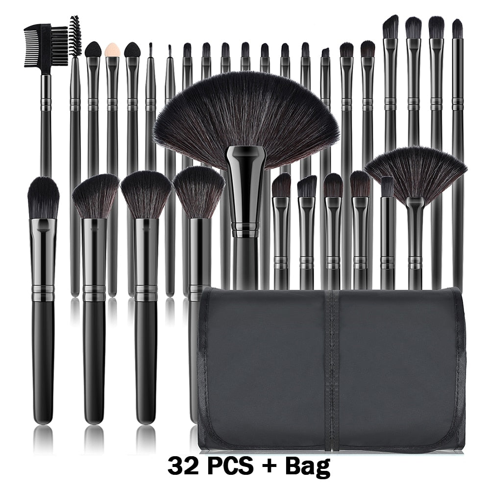 13/32PCS Soft Fluffy Makeup Brushes Set
