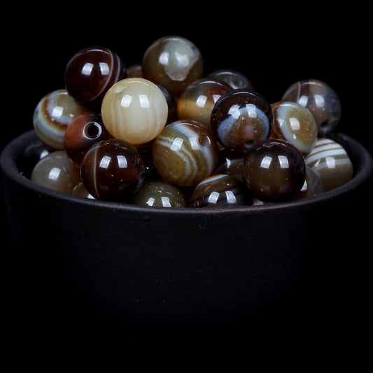 Coffee agate Stone Beads For Jewelry Making DIY Bracelet