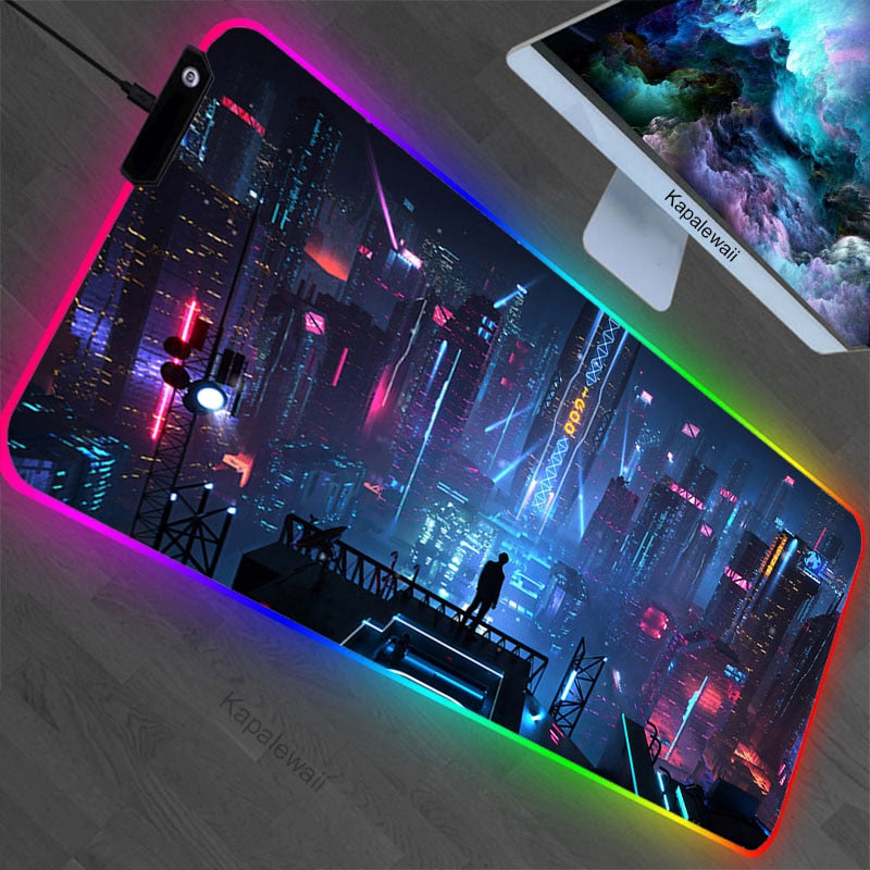 Large Size Mouse Pad RGB Glow Mat