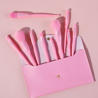 10 PCS Candy Color Makeup Brushes Set