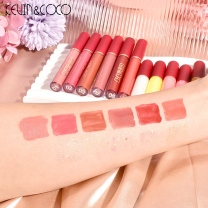 48Color Eyeshadow Palette Velvet Matte Lip Gloss Lipstick Long-lasting Glitter