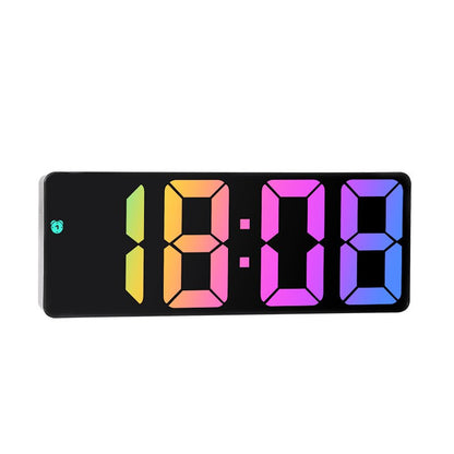 Digital Color Fonts LED Alarm Clock