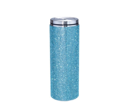 20oz Bling Diamond Thermos Bottle Coffee Cup with Straw Stainless Steel