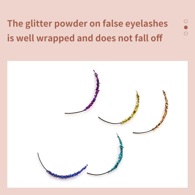 Mix Colors Glitter Eyelash Extension