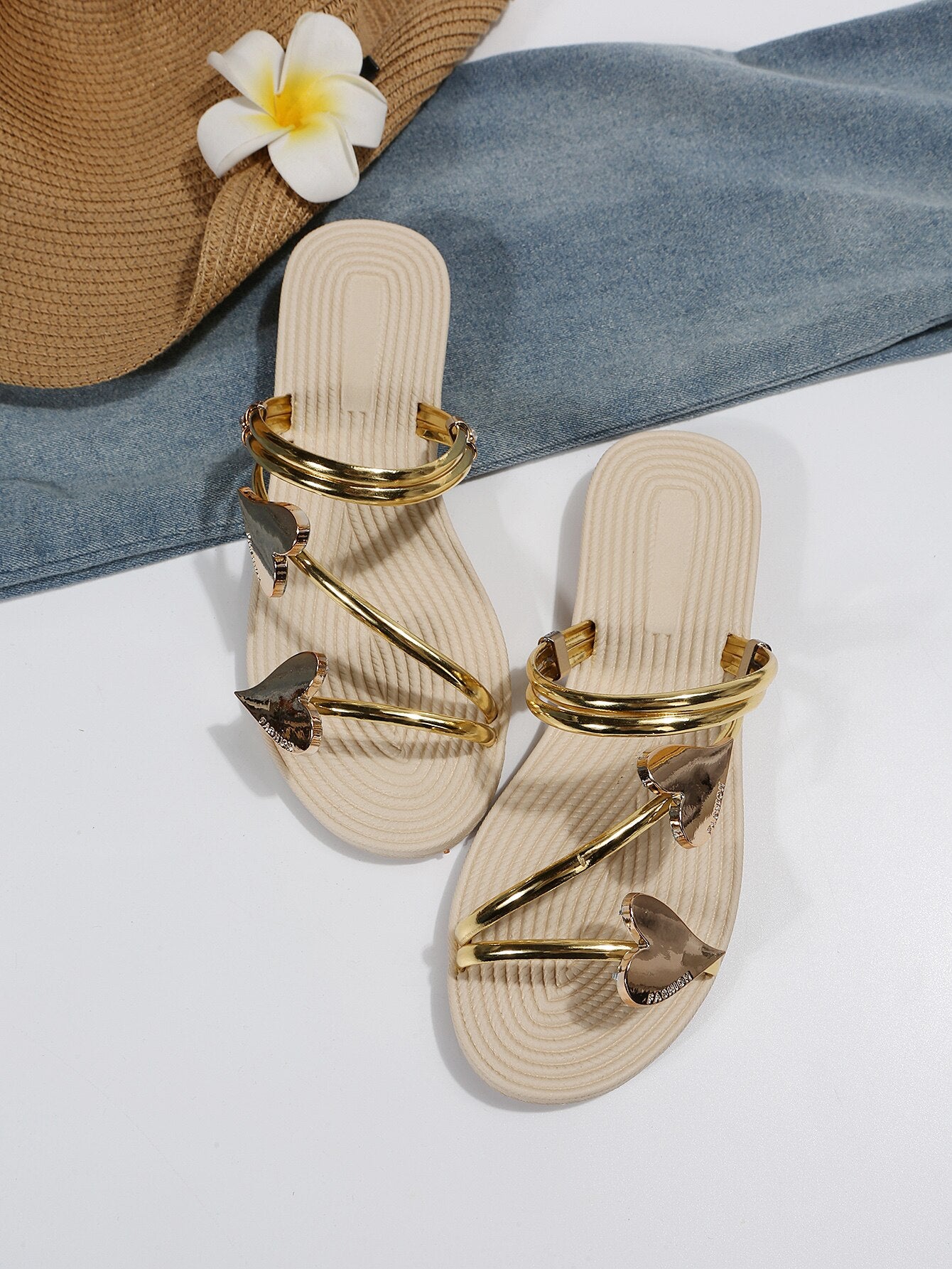 Multi-strap Open-toe Flat Sandals