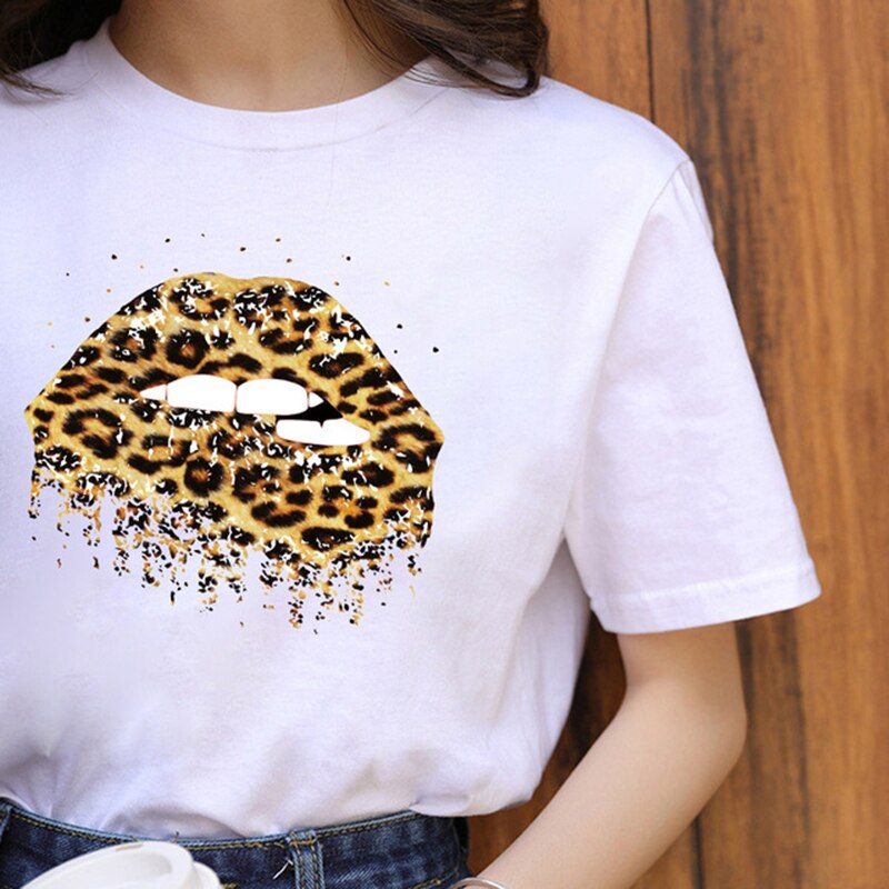Elegant Leopard Print Tees