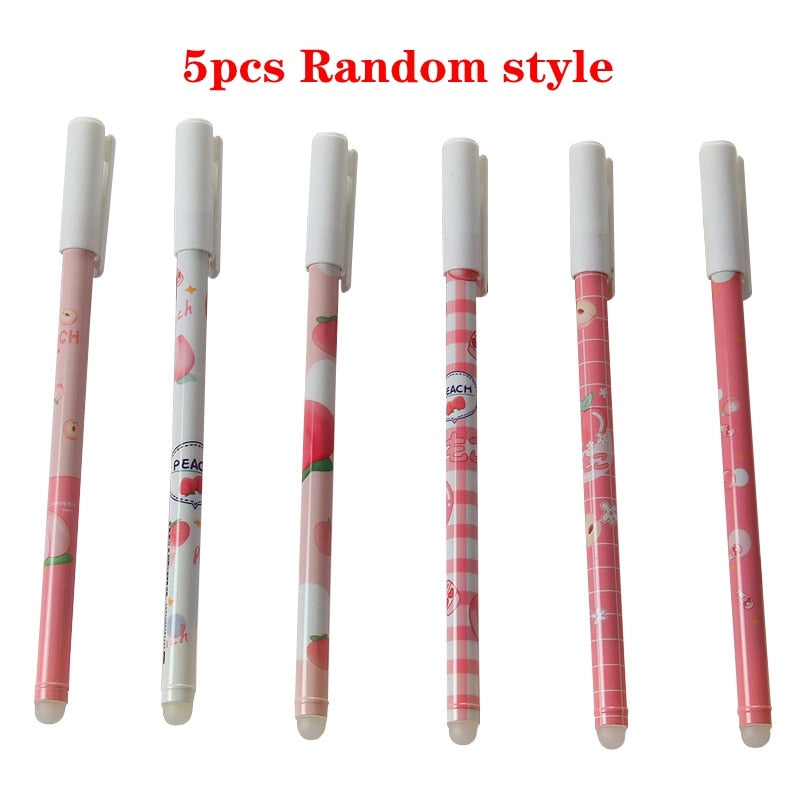 5 Pcs Cherry Blossom Gel Pens