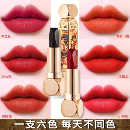 6 IN 1 Angel Lipstick Matte Velvet Long-lasting Waterproof Non-Stick