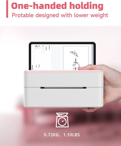 118mm Phomemo Shipping Label Printer Bluetooth Wireless Thermal Label Printer Compatible with iPhone Android Mac Windows