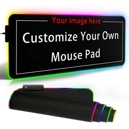 All White Large Size Mouse Pad RGB Glow