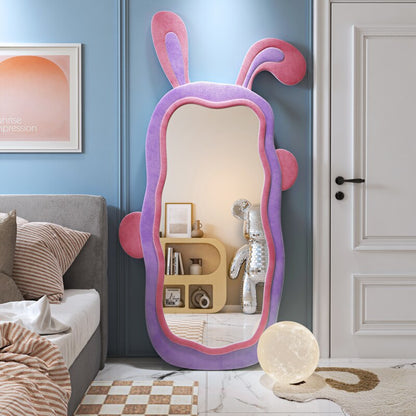 Cute Decorative Bunny Ears Frame Mirror