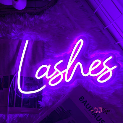 Lashes Neon Sign For Beauty Room