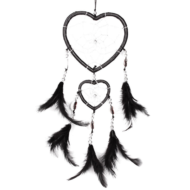 Pink Purple Feather Dreamcatcher Love Wall Hanging