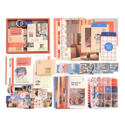 155pcs Girl DIY Scrapbooking Supplies Stationery Scrapbook Kit