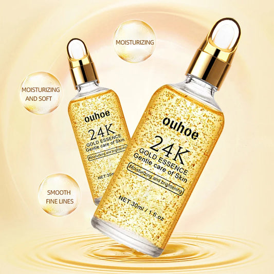 24k Gold Face Serum Nicotinamide Anti-aging Essence Fade Fine Lines Hyaluronic Moisturizing Repair Wrinkle Skin Care