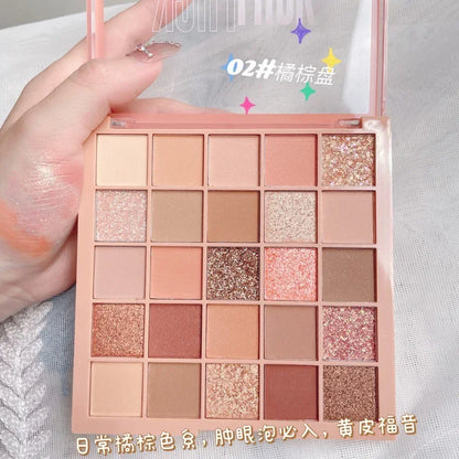 25-color Pearlescent Eyeshadow Palette