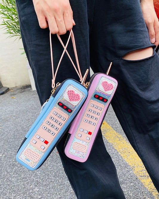 New Retro Phone Design Woman's Casual Mini Handbag
