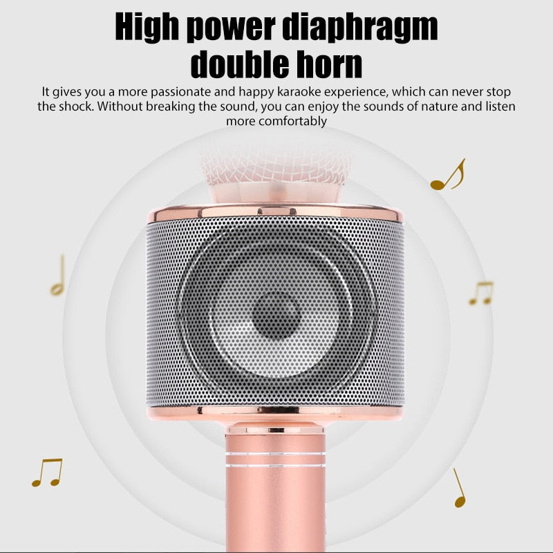 5 in 1 Wireless Bluetooth Microphone with LED