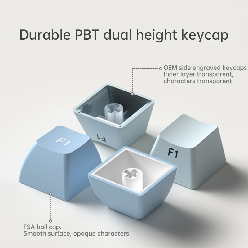 Three-Mode Full-Key Hot Swap 81Key 2.4G Wireless Bluetooth Wired Mechanical Keyboard
