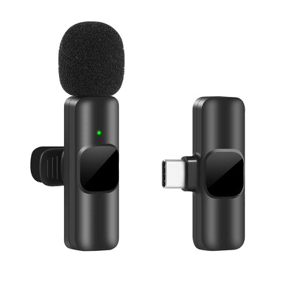 New Wireless Microphone Portable Audio Video Recording Mini Mic for iPhone Android