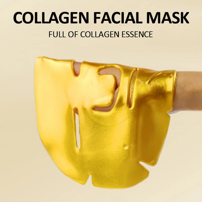 10PCS Gold Bio Collagen Facial Mask
