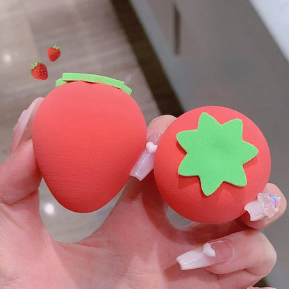 4Pcs/box Makeup Sponge Set Cute Fruit Cosmetic Puff