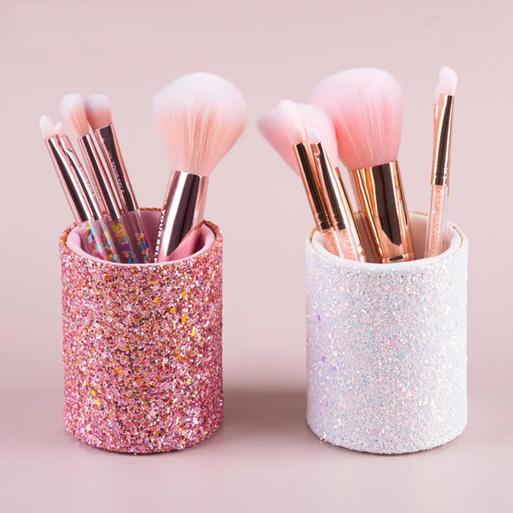 Sparkling Makeup Brush Bucket