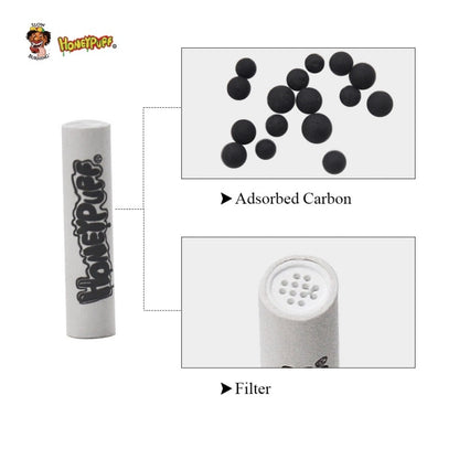 Boxed Activated Carbon Filter 7MM/5MM For Metal or Natural Wood Smoke Accessories