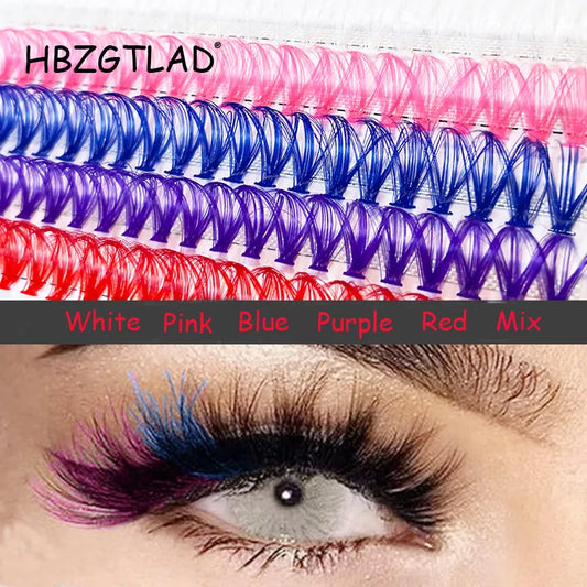 100 Cluster Colored Individual Lashes