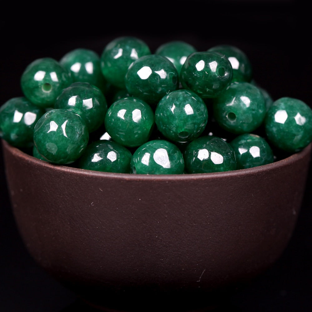 Facet Emeralds jade Stone Beads For Jewelry Making DIY Bracelet