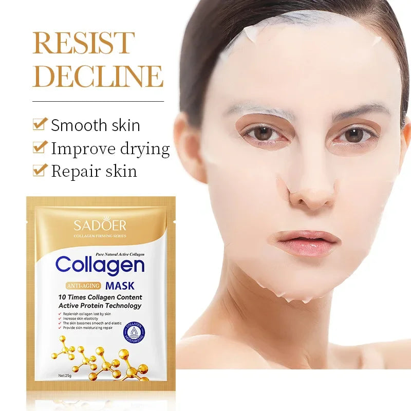 10pcs Anti-wrinkle Collagen Face Mask