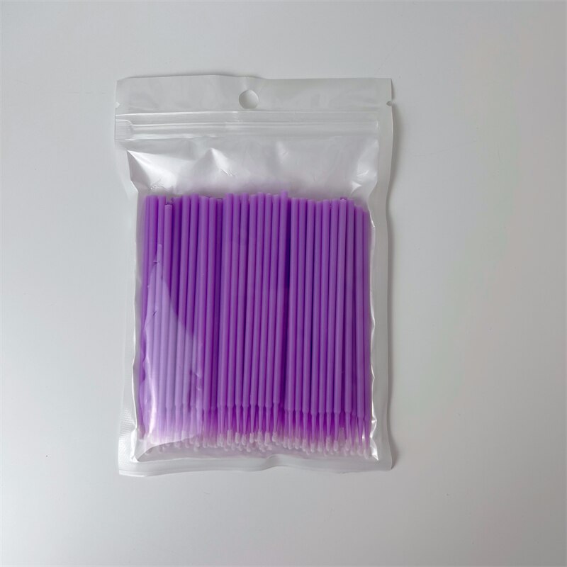 100pcs/lot Micro Make Up Eyelash Extension Disposable Eye Lash Glue Cleaning Brushes