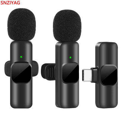 New Wireless Microphone Portable Audio Video Recording Mini Mic for iPhone Android