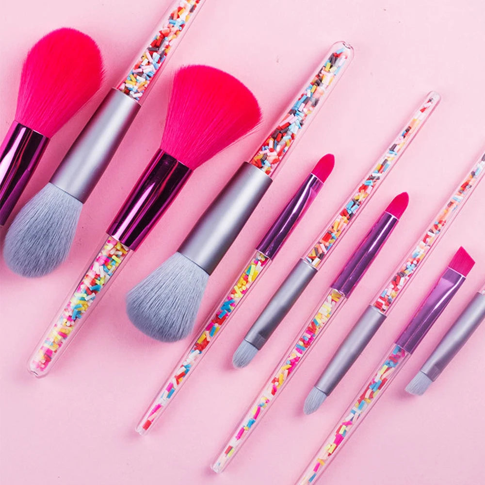 5/8pcs Candy Color  Makeup Brushes Set
