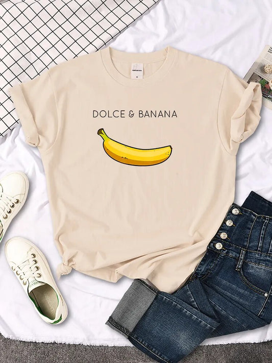Banana Fruit Print T-Shirt