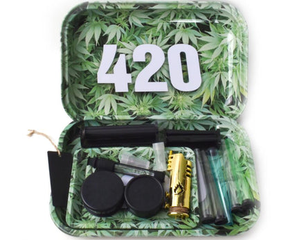 Rolling Tray Kit with Rolling Machine and Pipe