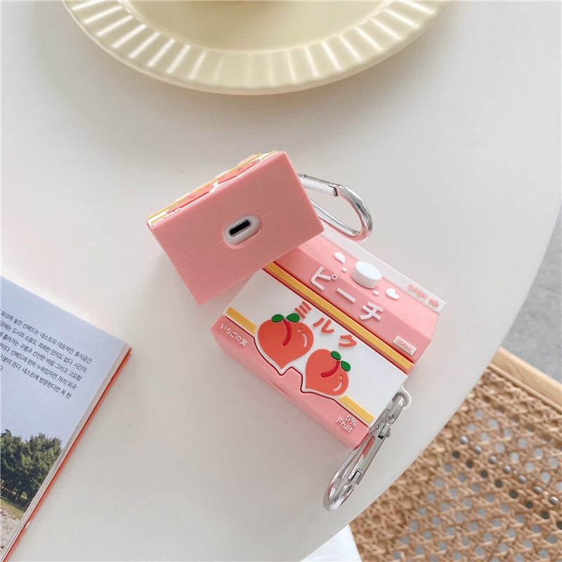 Peach Yogurt 3D Case For AirPods