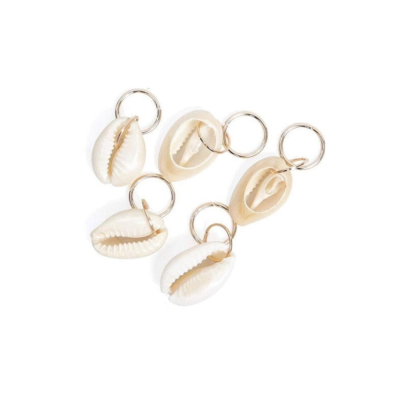 5pcs/Lot Hair Accessories Pendant Gold Silver Hair Jewelry Ring Charm For Braids Bead Cuffs Circle