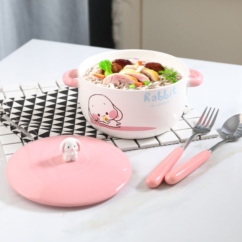 Instant Noodles Bowl With Lid