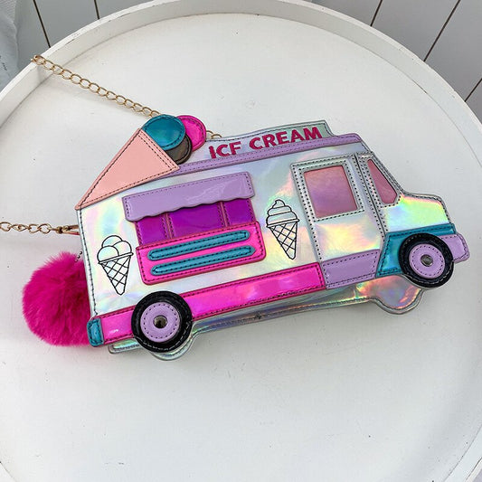 Ice Cream Car Crossbody Bag